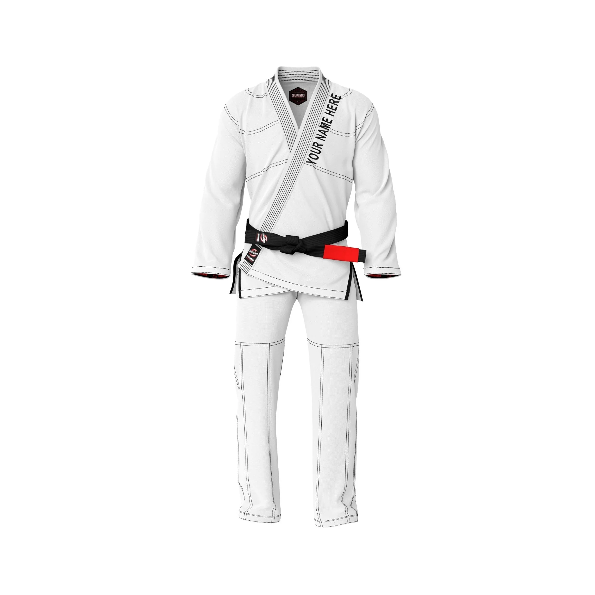 Alpha Custom White Brazilian Jiu Jitsu Gi (BJJ GI) - Image 2