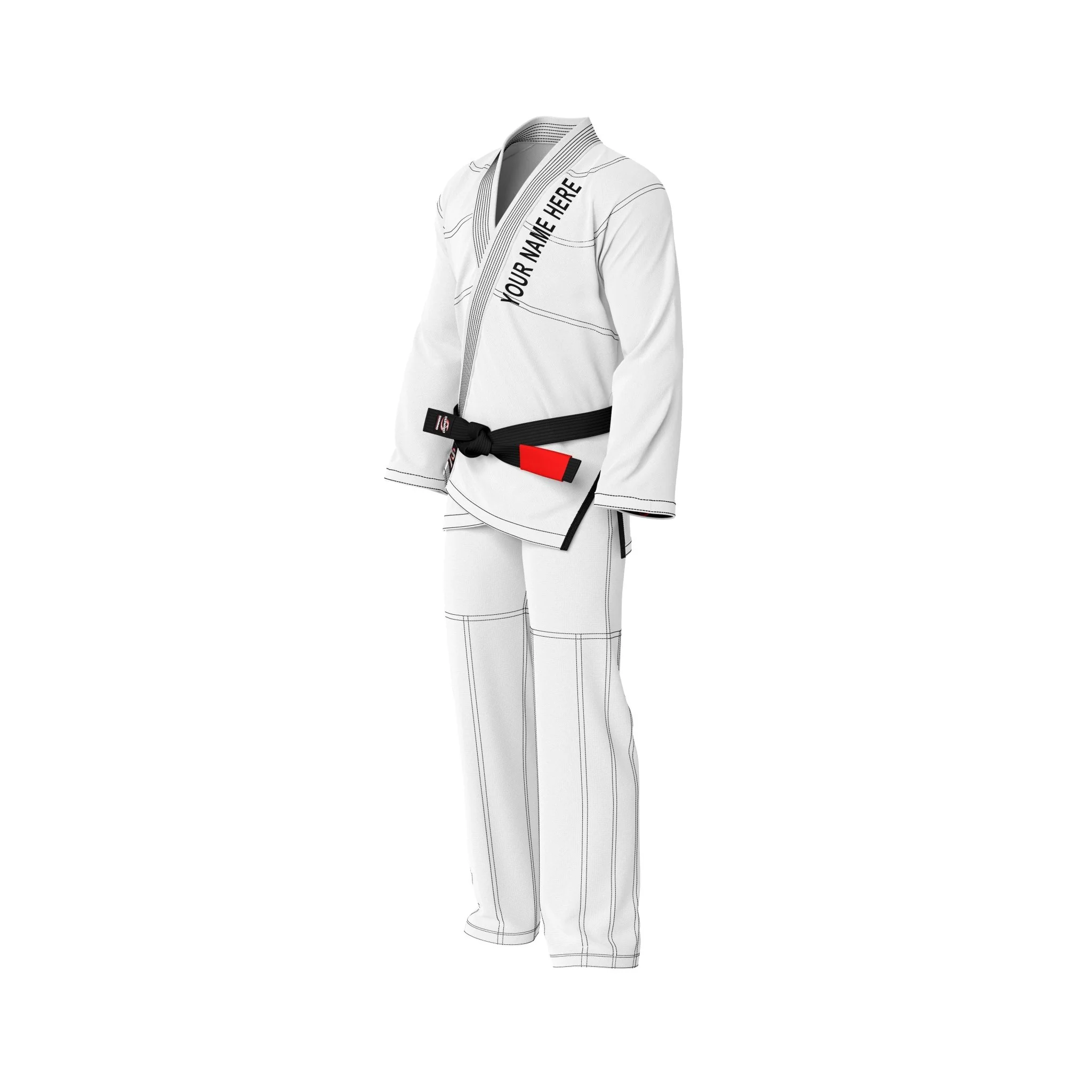 Alpha Custom White Brazilian Jiu Jitsu Gi (BJJ GI) - Image 5