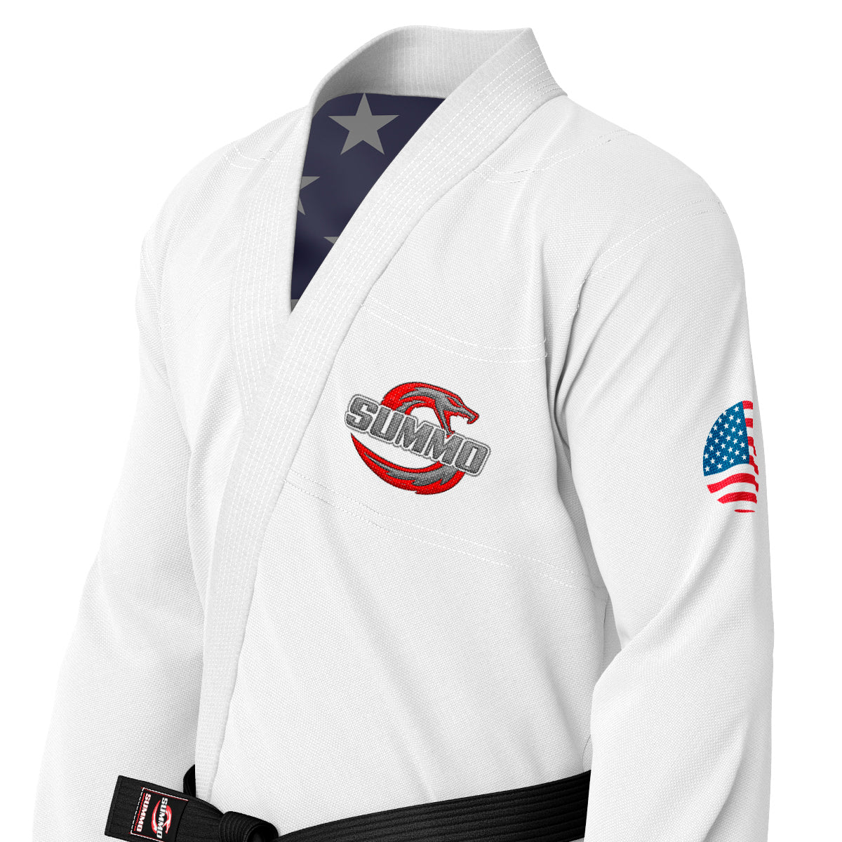 American White Sublimation Brazilian Jiu Jitsu GI (BJJ GI) - Image 6