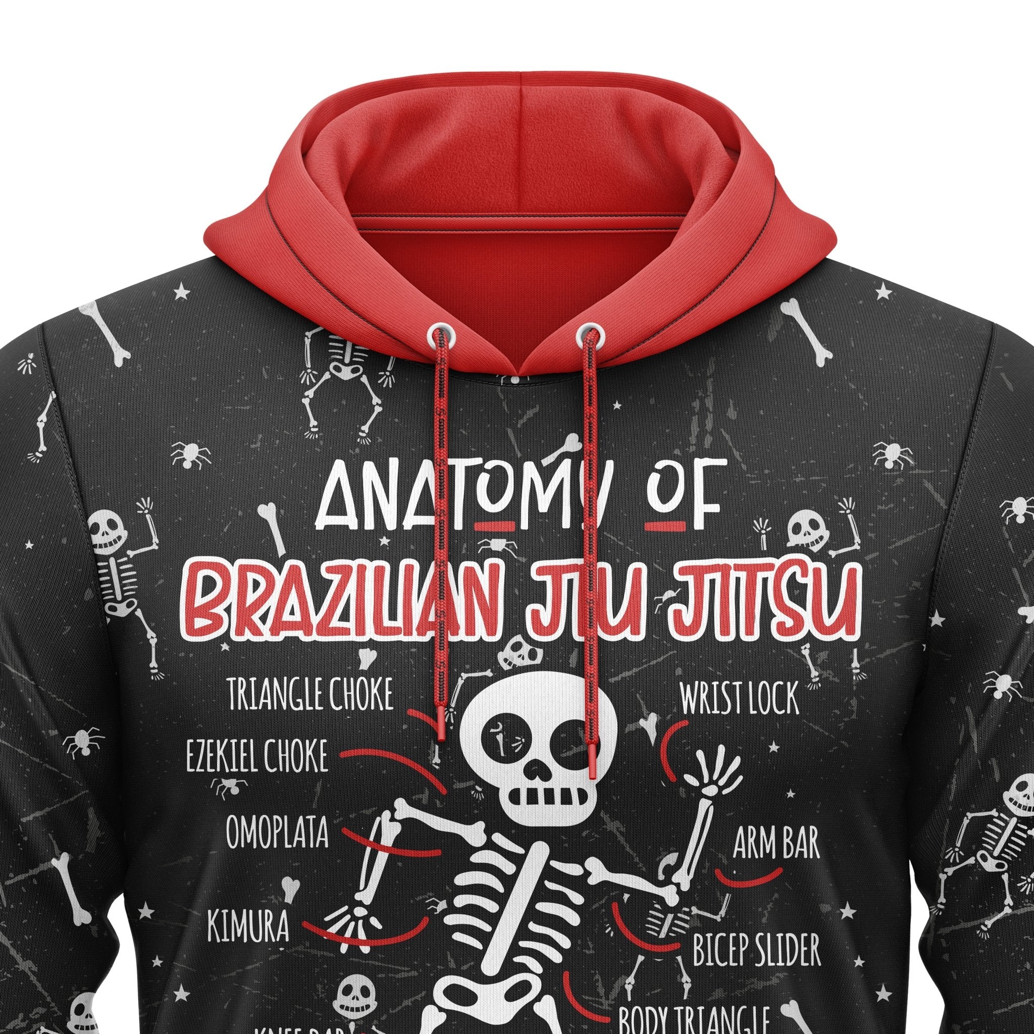 Anatomy of BJJ Full-Print Hoodie For Men/Women - Image 3