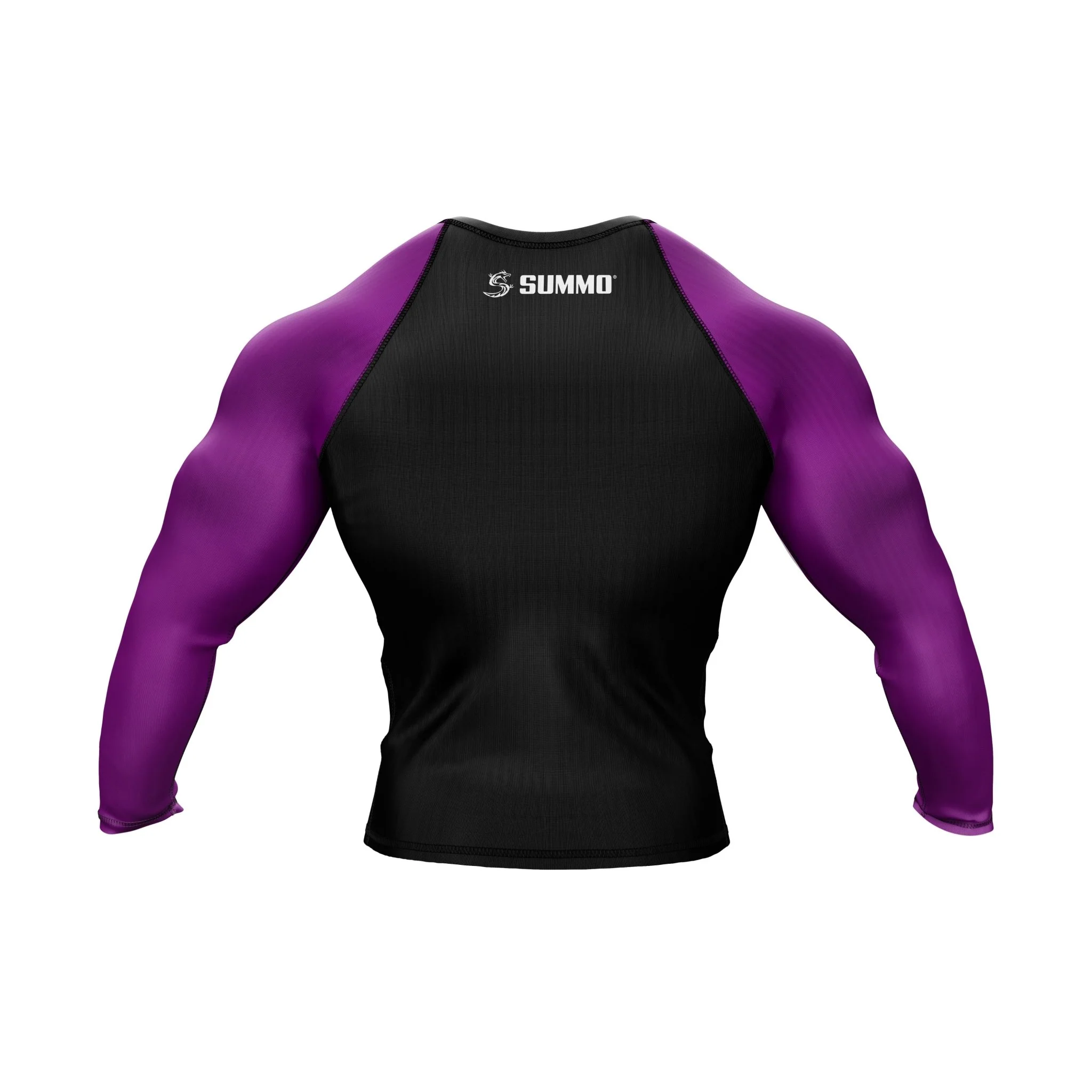 Black with Purple Sleeves Ranked Rashguard - Image 3