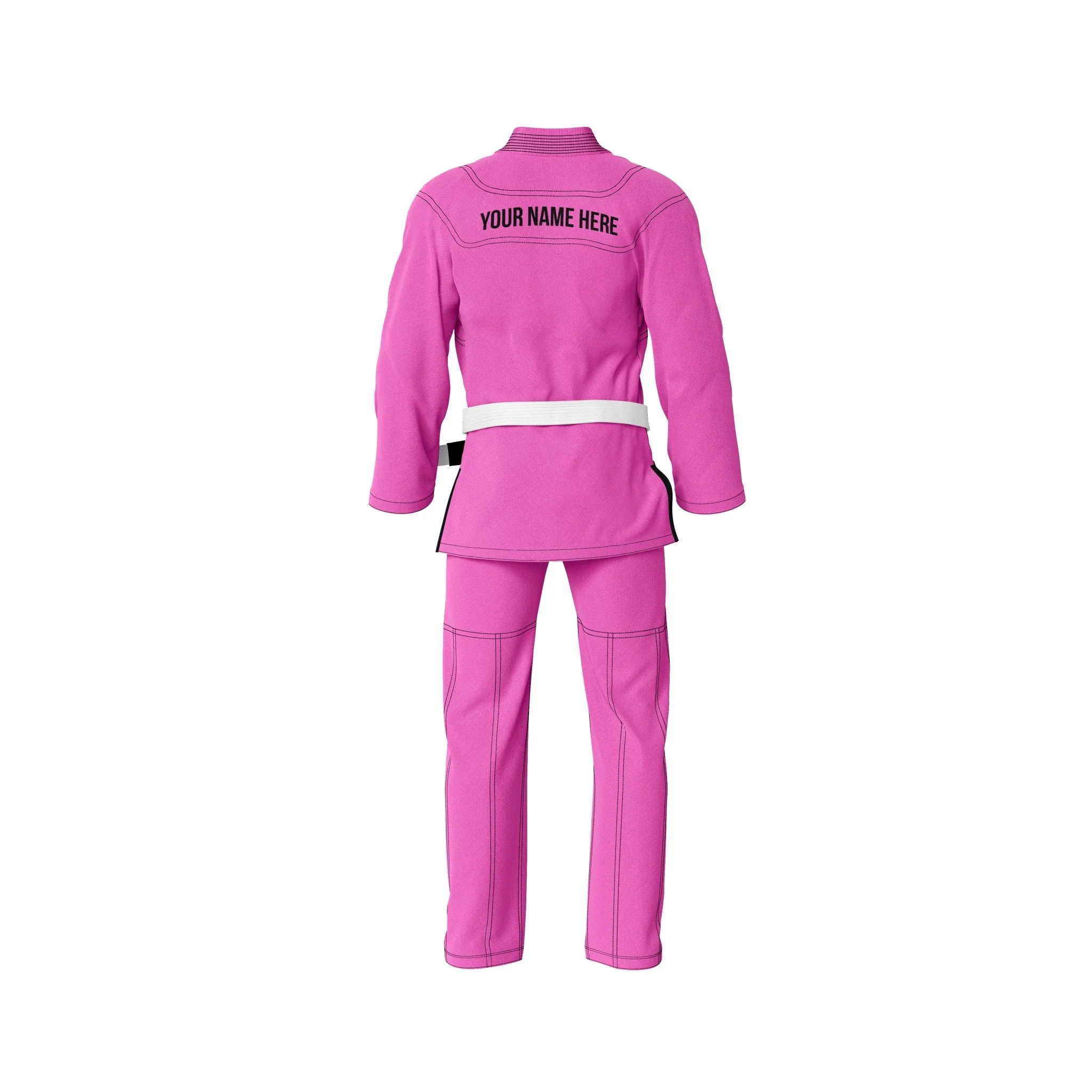 Custom Name/Logo Pink Brazilian Jiu Jitsu Gi (BJJ GI) - Image 3