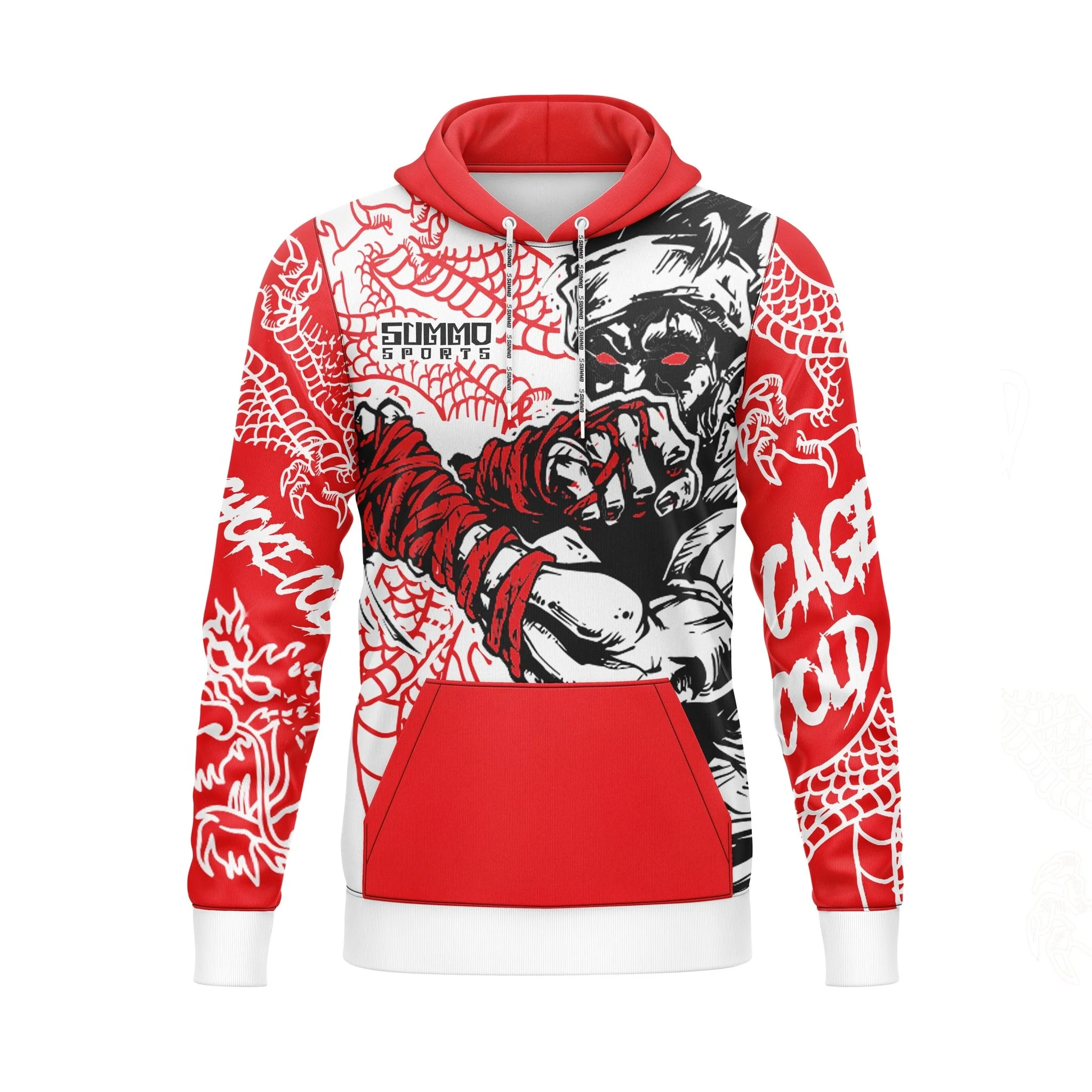 Dragon Fist Full-Print Hoodie For Men/Women