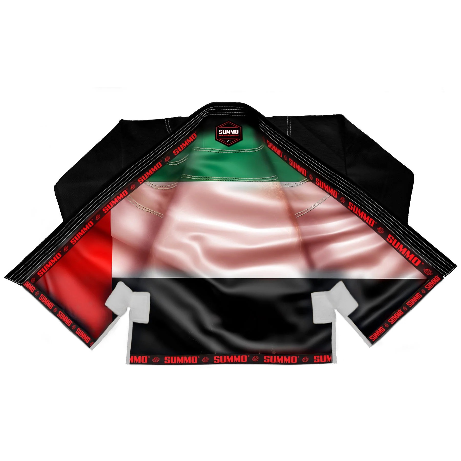 Emirates Black Sublimation Brazilian Jiu Jitsu GI (BJJ GI)