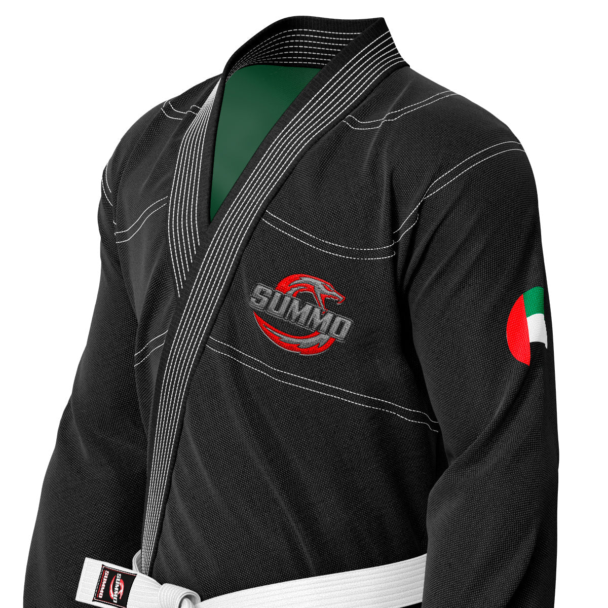 Emirates Black Sublimation Brazilian Jiu Jitsu GI (BJJ GI) - Image 6