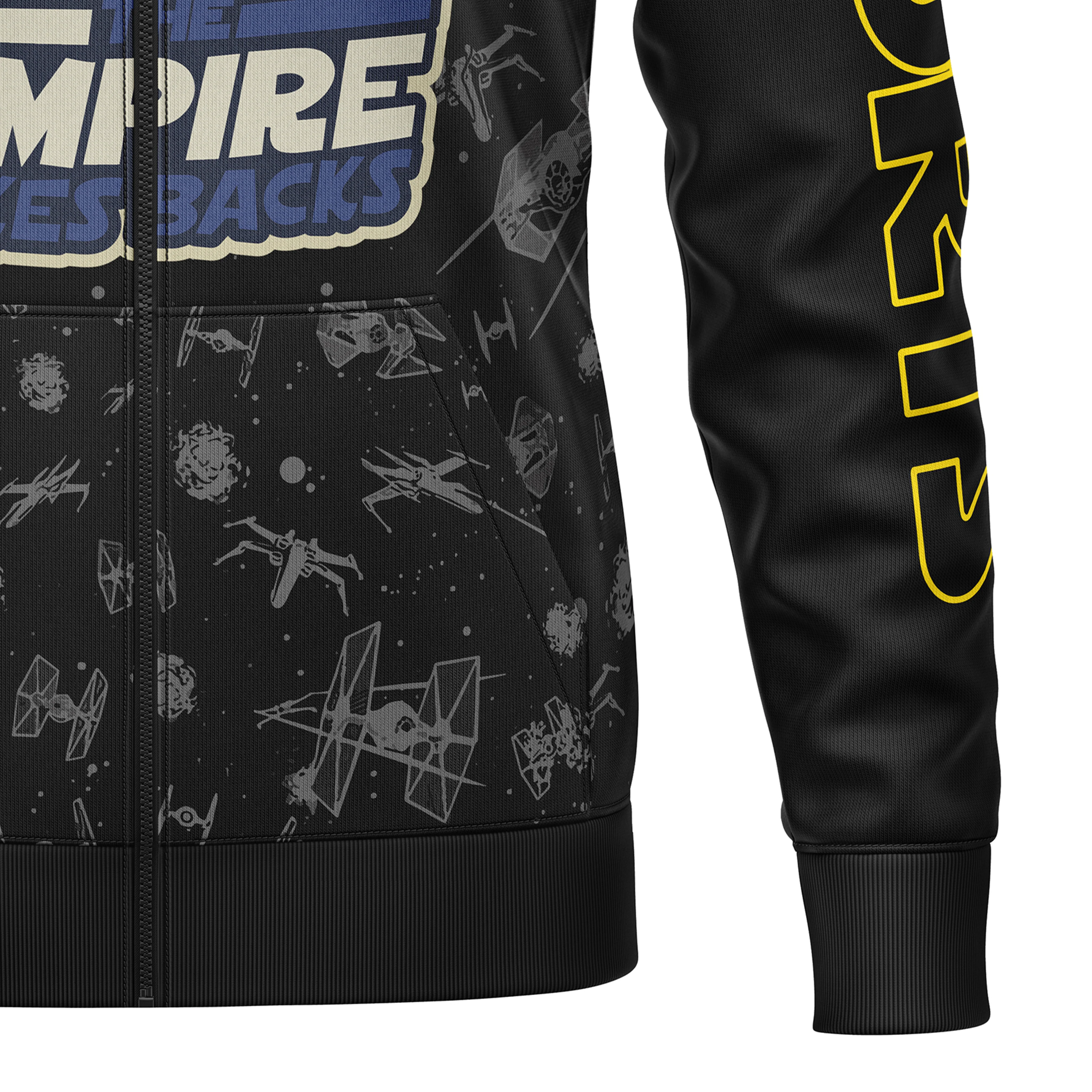 Galactic Grapplers Full-Print Zipper Hoodie For Men/Women - Image 4