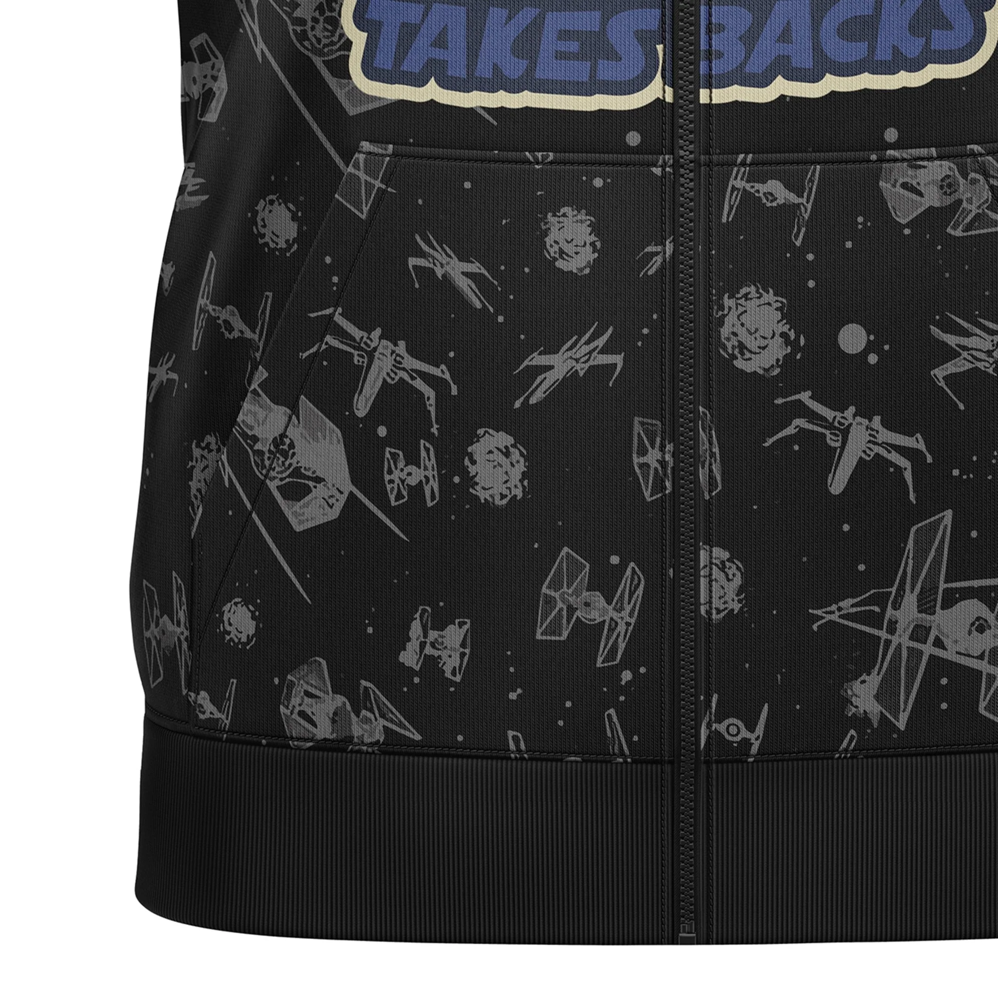 Galactic Grapplers Full-Print Zipper Hoodie For Men/Women - Image 5