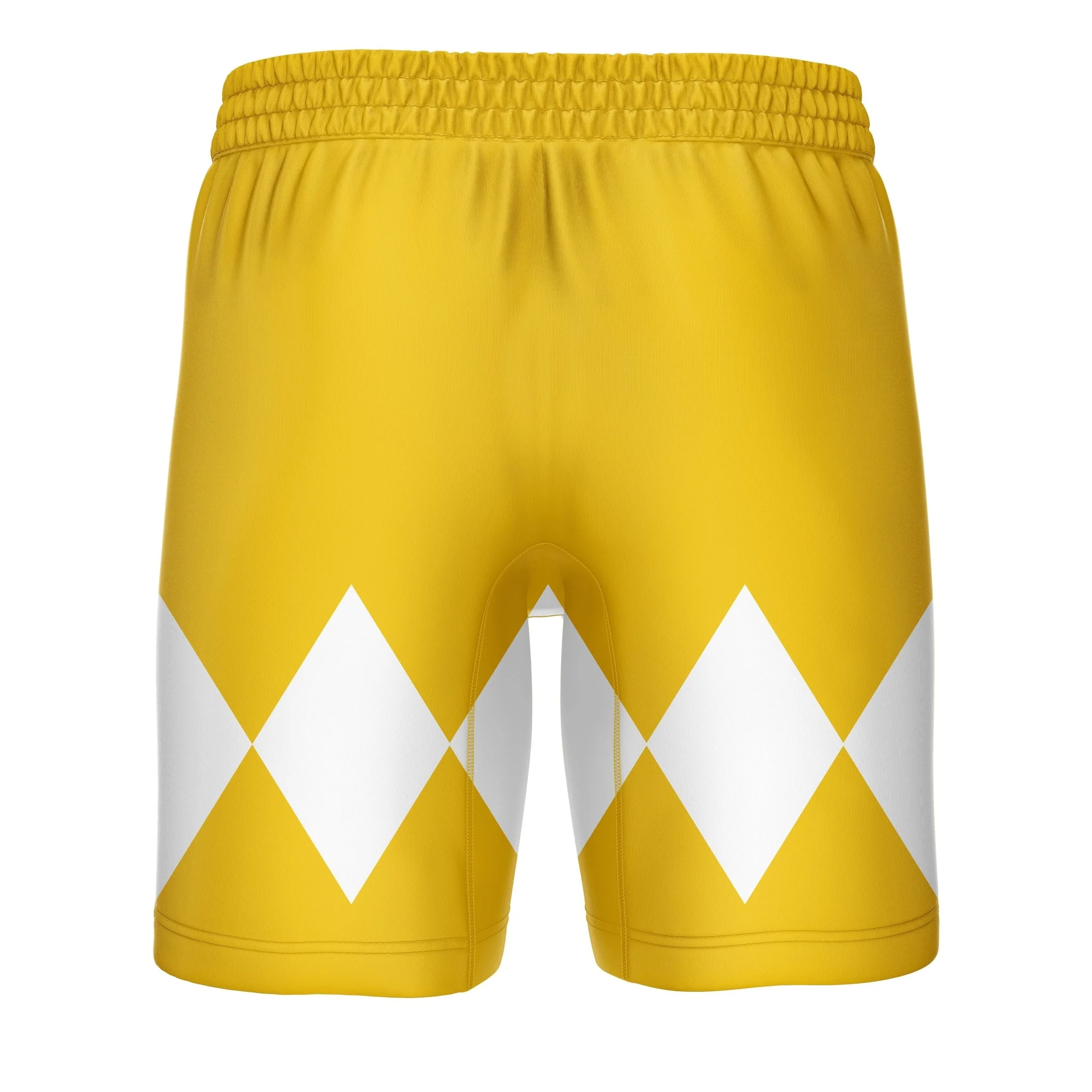 Mighty Morphin Grappler - Yellow Men's Training Shorts - Image 3
