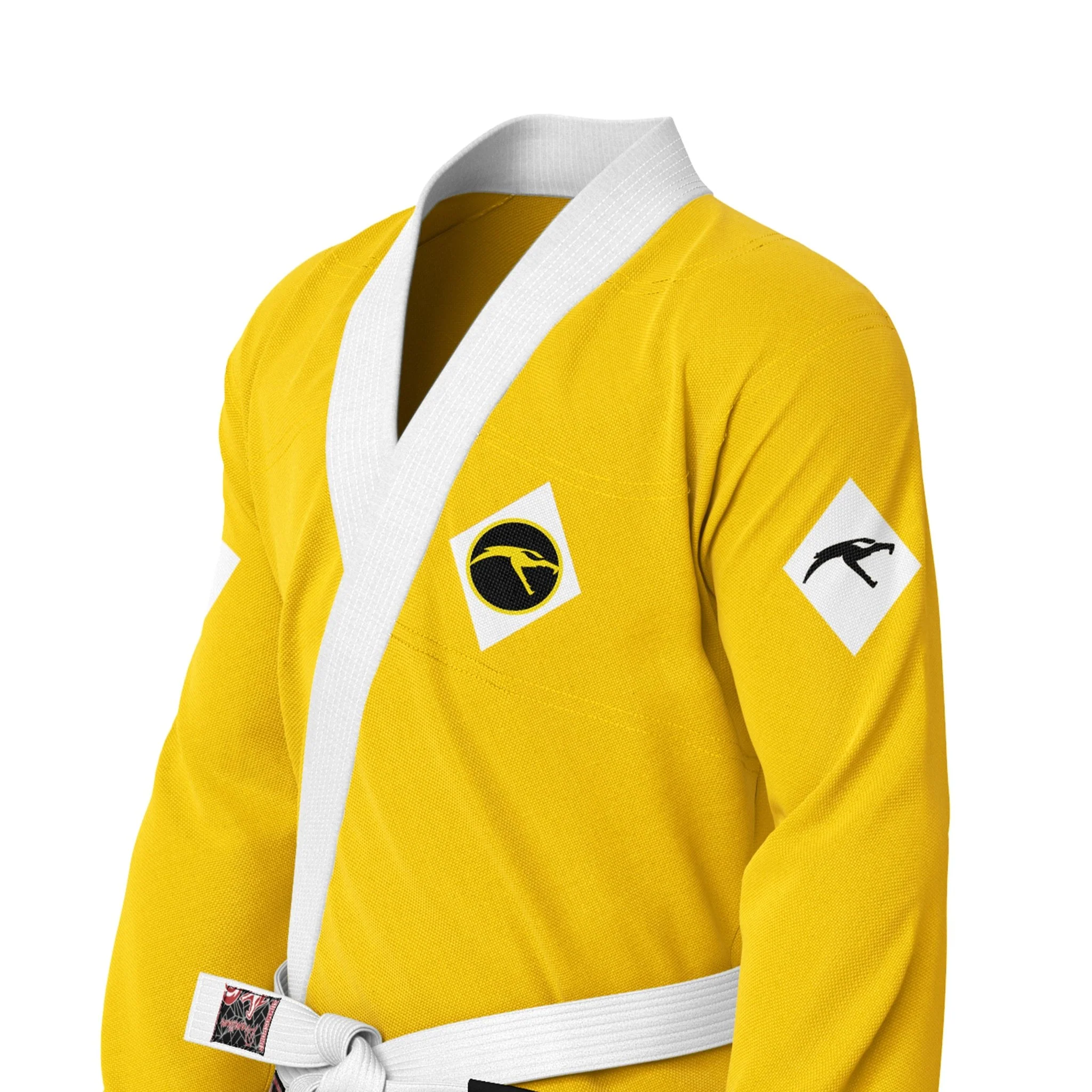 Mighty Morphin Grappler – Yellow Sublimation Brazilian Jiu Jitsu Gi - Image 7