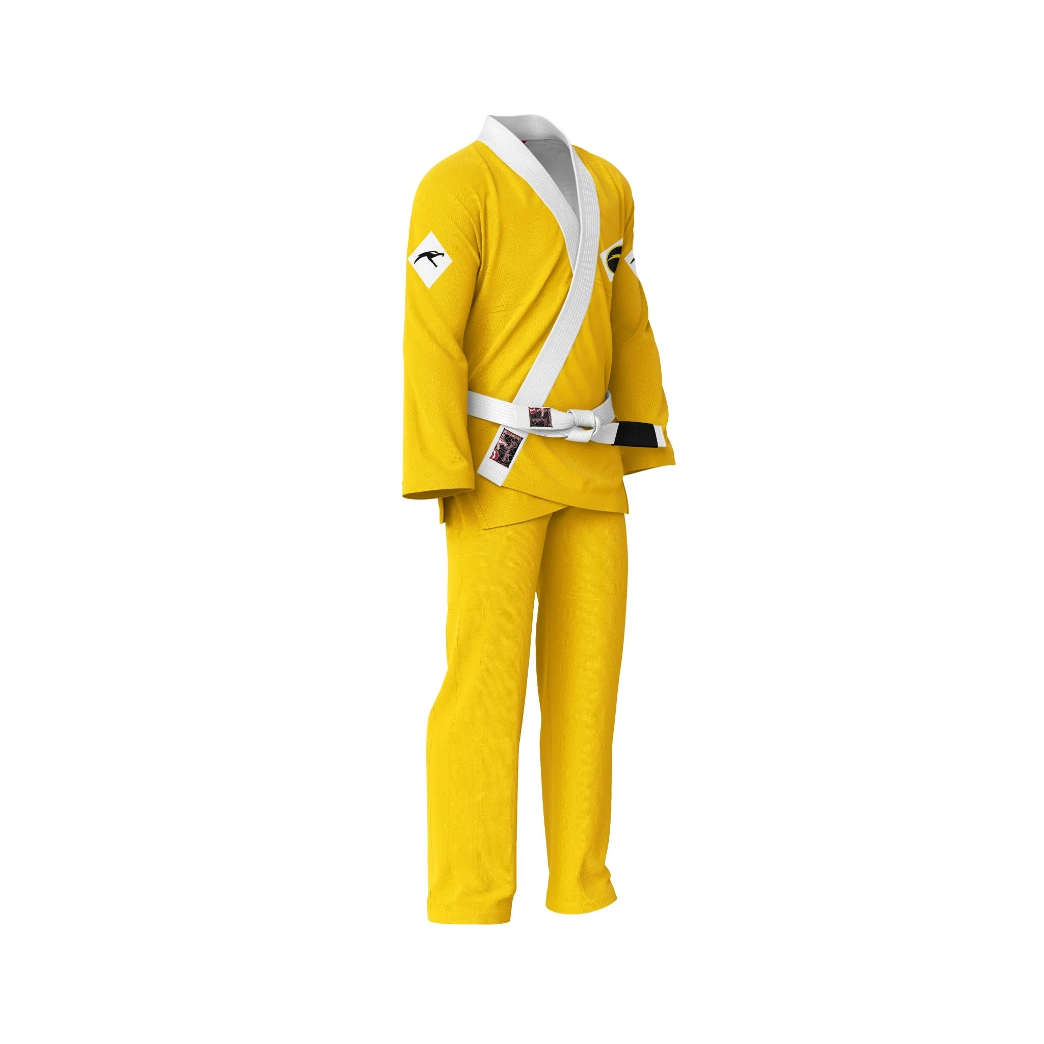 Mighty Morphin Grappler – Yellow Sublimation Brazilian Jiu Jitsu Gi - Image 8
