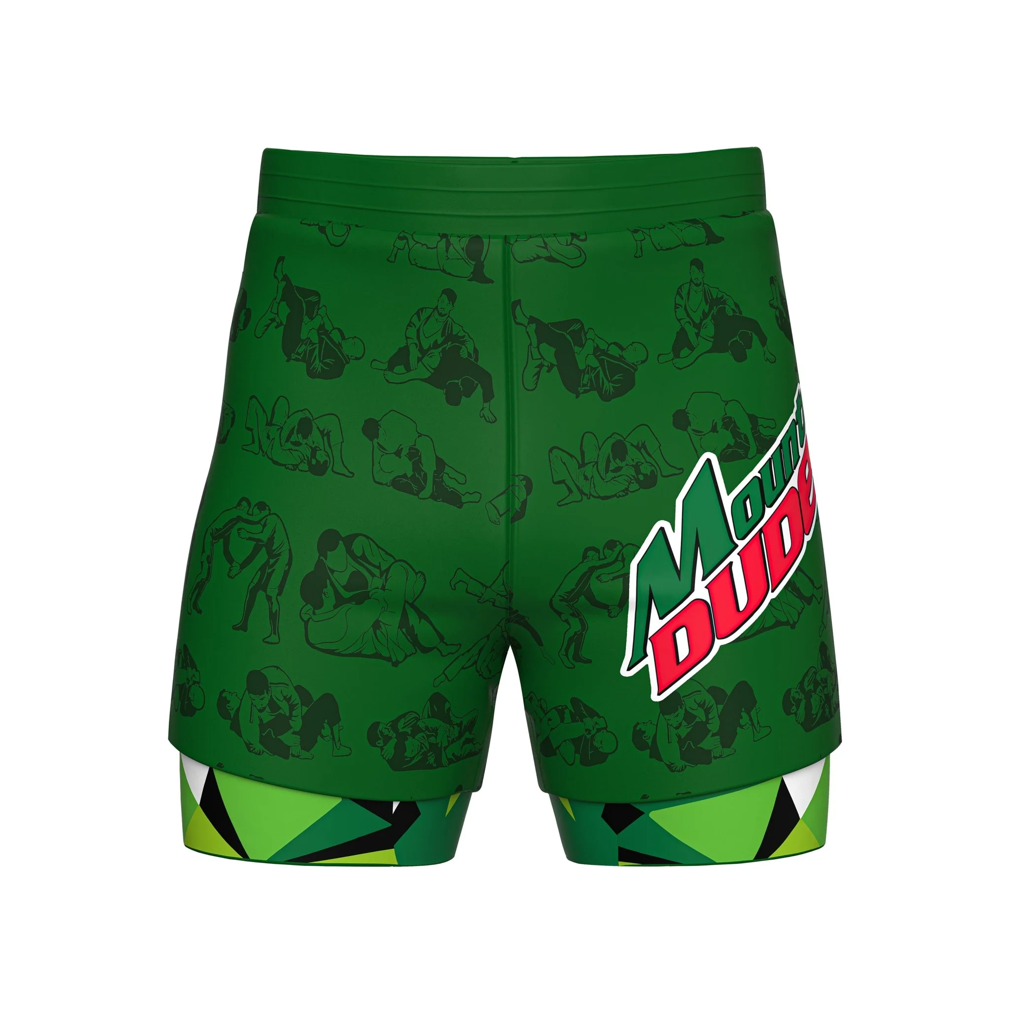 Mountin' Dudes 2 In One Training Shorts