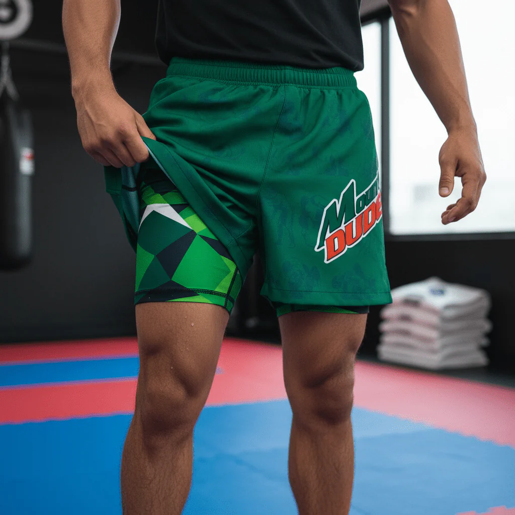 Mountin' Dudes 2 In One Training Shorts - Image 2