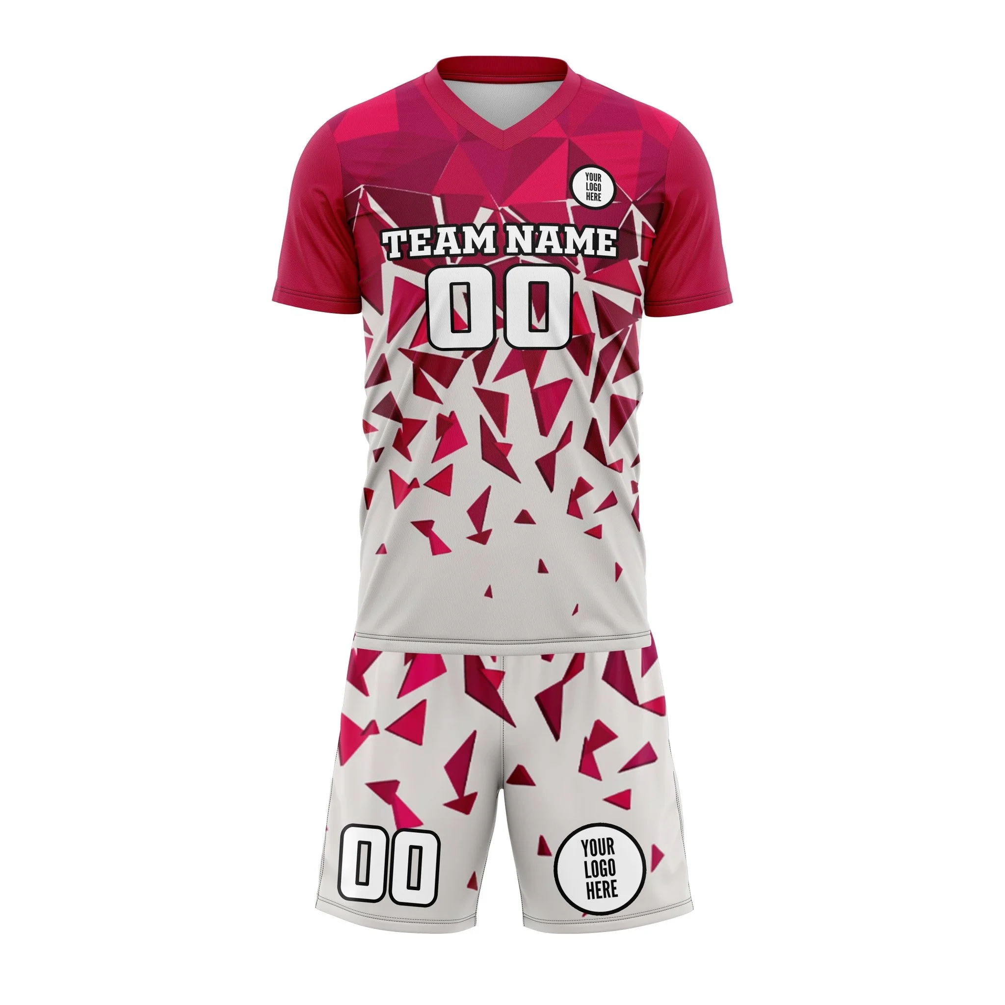 Pink Edge Custom Soccer Uniform