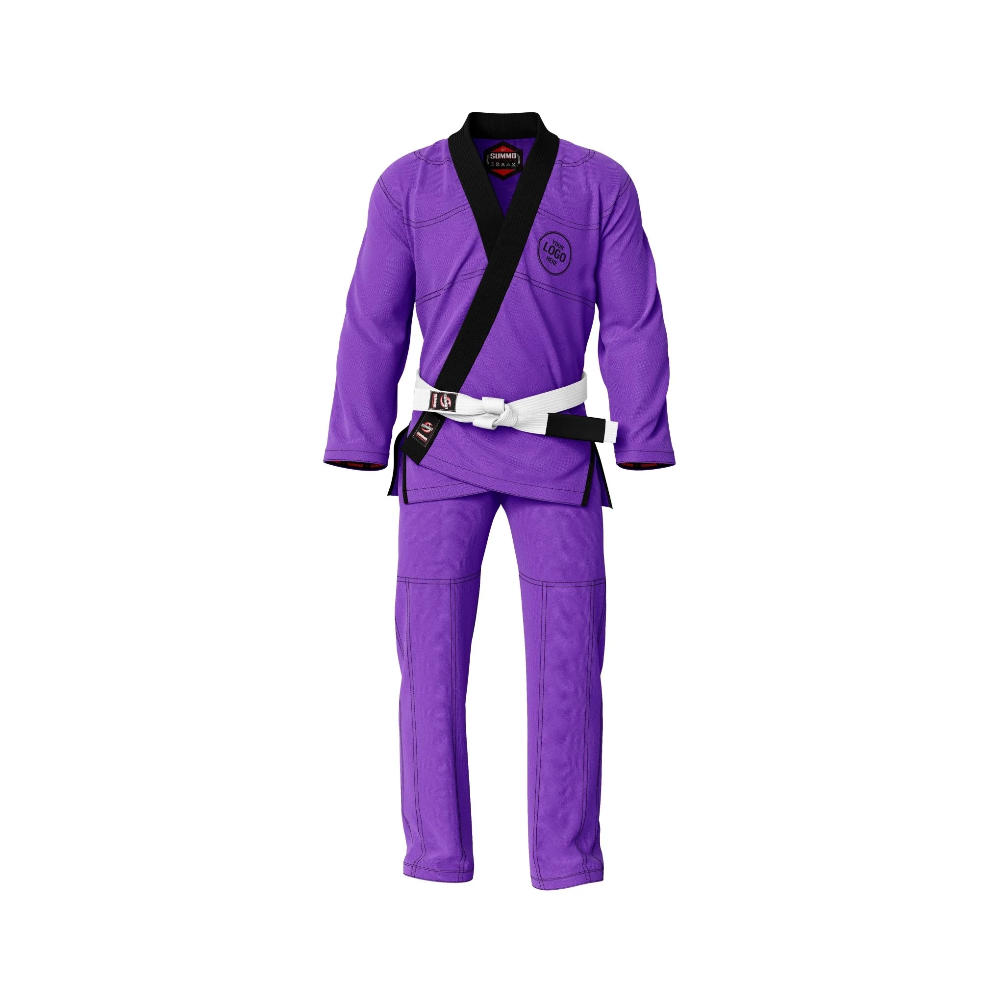 Premium Custom Name/Logo Purple Brazilian Jiu Jitsu Gi (BJJ GI) - Image 2