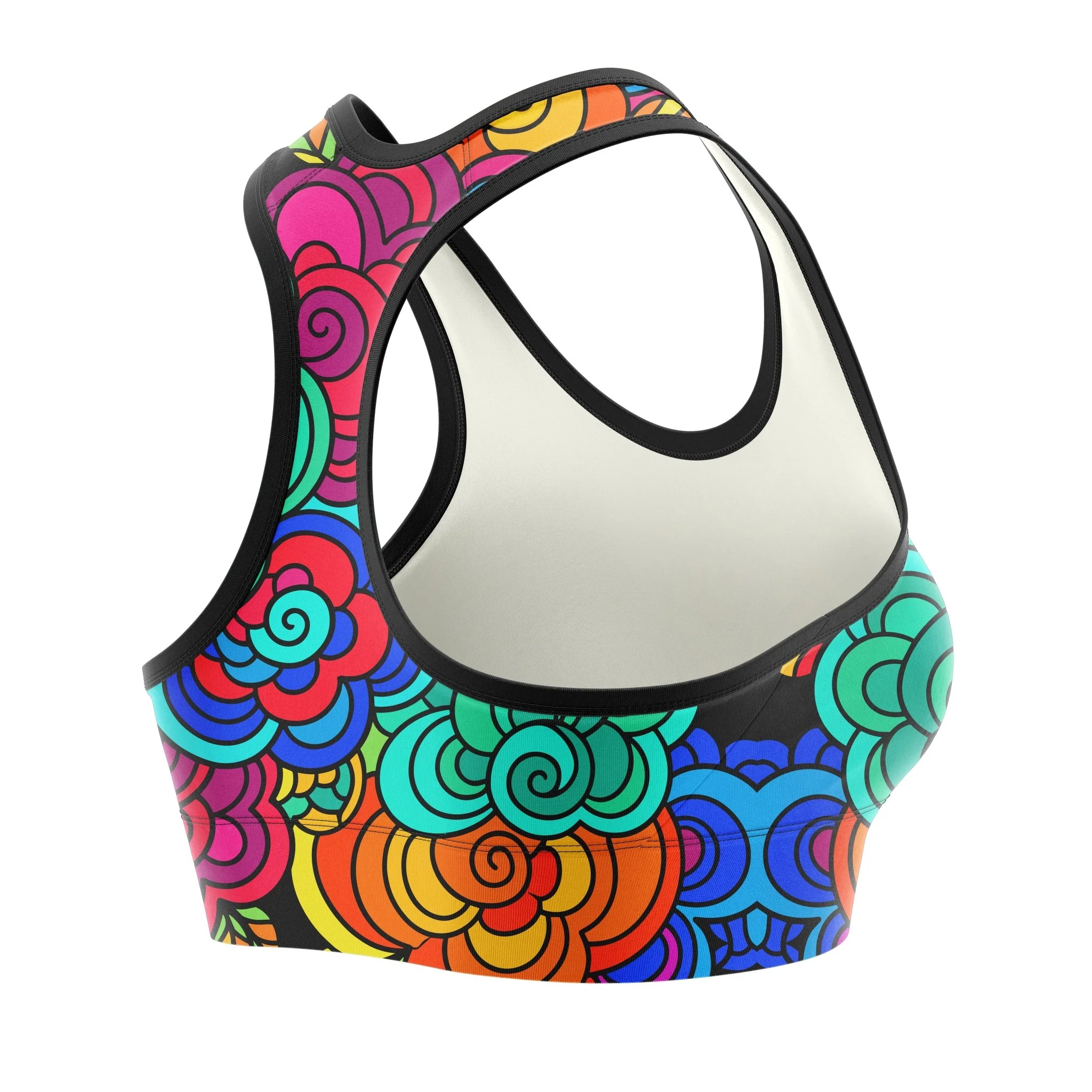 Psychedelic Flow Women Sports Bra - Image 2