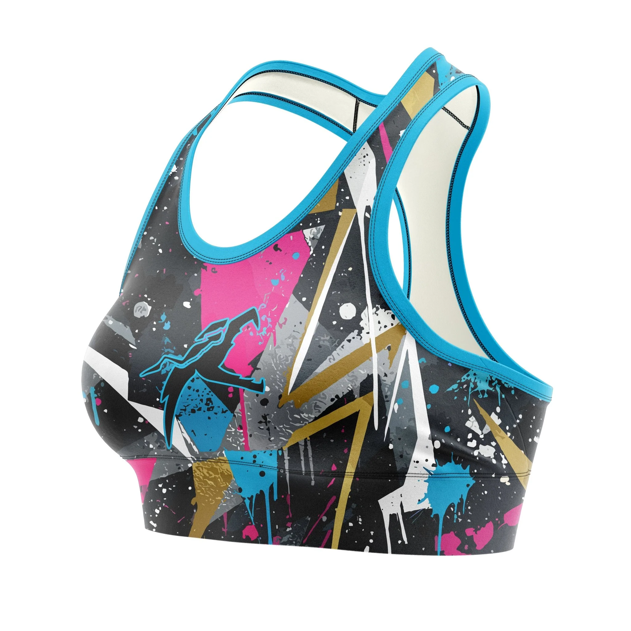 Splatter Strike Women Sports Bra - Image 2
