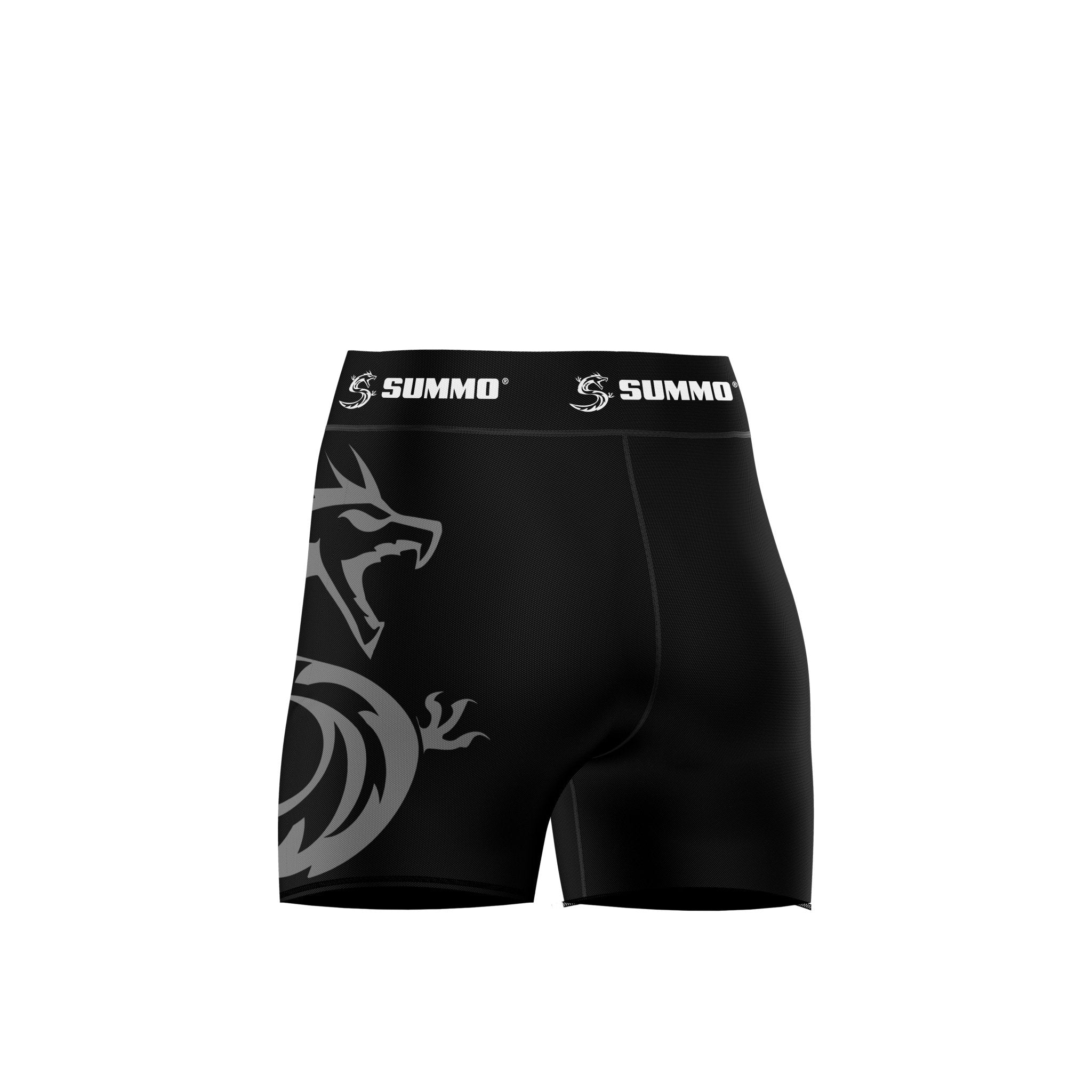 Summo Basic Black Vale Tudo/Compression Shorts for Men/Women - Image 5