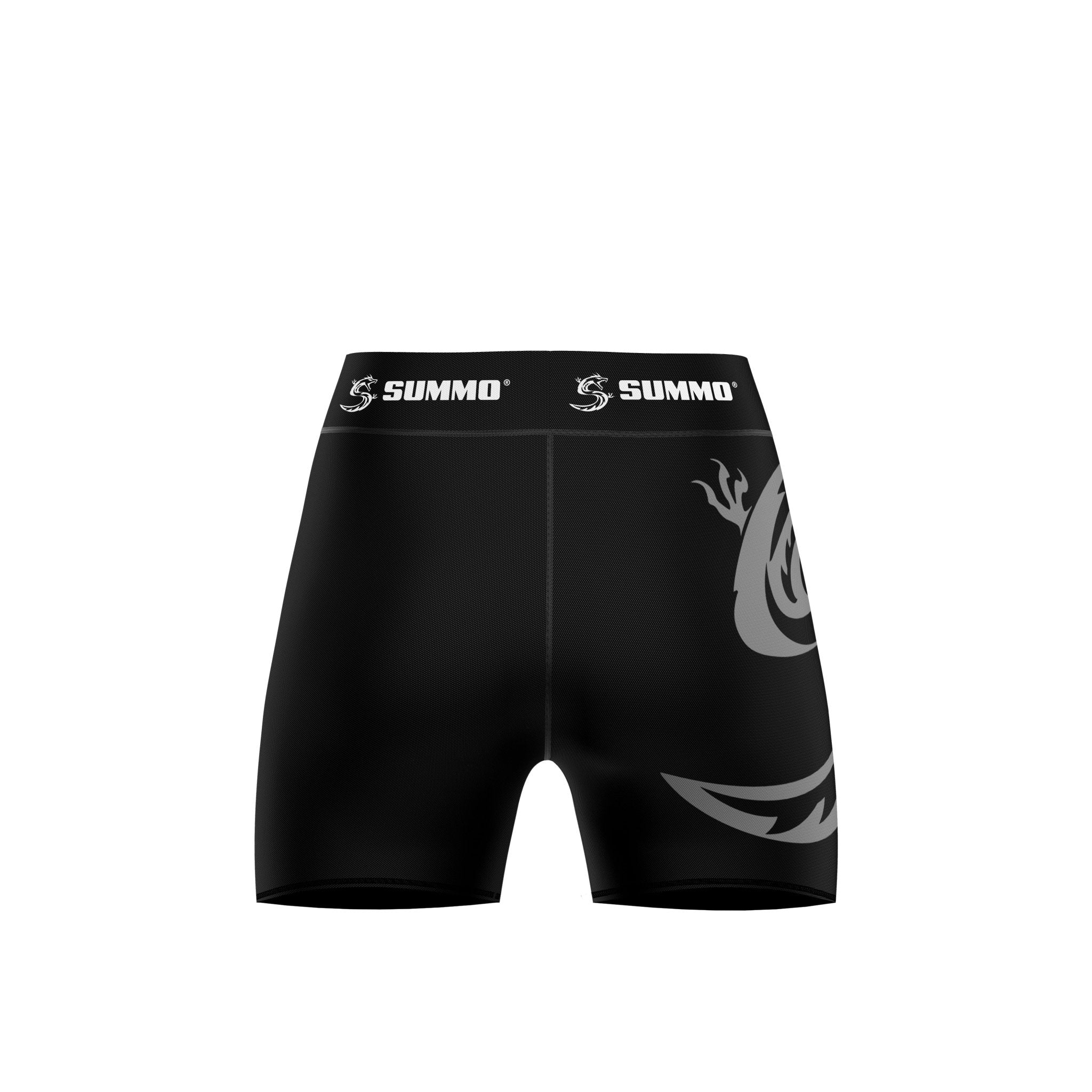 Summo Basic Black Vale Tudo/Compression Shorts for Men/Women - Image 6