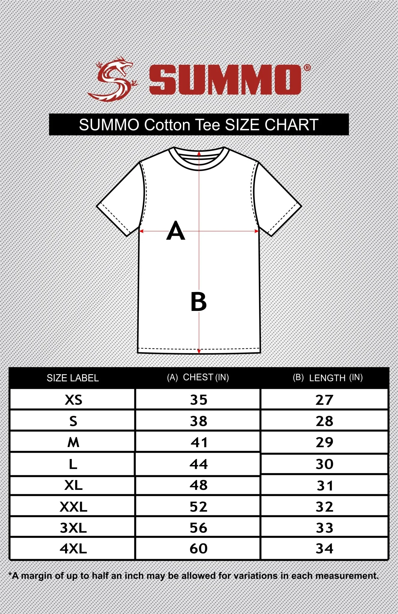 Summo Grappling Combat Cotton Tee for Men/Women - Image 7
