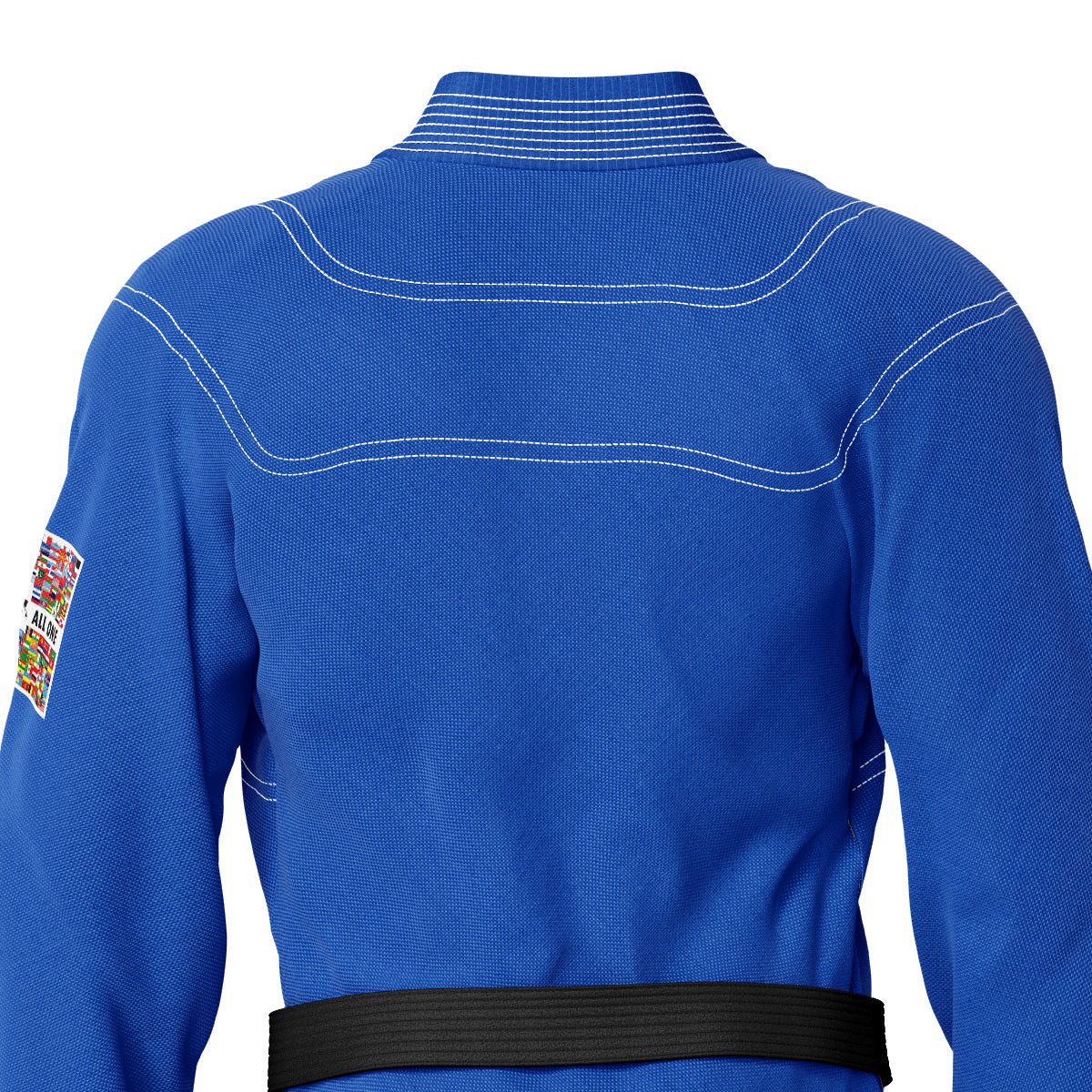 We Are All One Blue Sublimation Brazilian Jiu Jitsu GI (BJJ GI) - Image 8